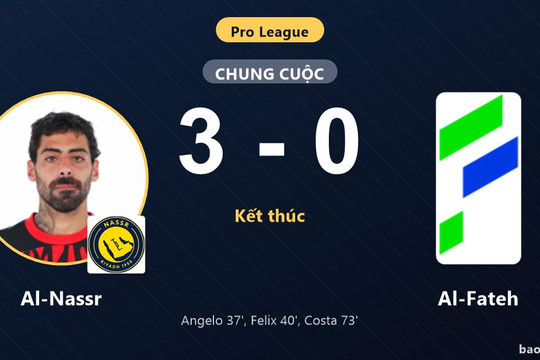Al-Nassr 3-0 Al-Fateh: Al-Nassr giành chiến thắng