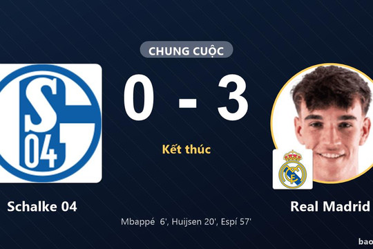 Schalke 04 0-3 Real Madrid: Real Madrid giành chiến thắng