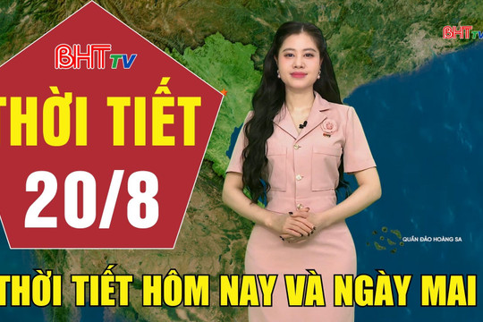 Dự báo thời tiết Hà Tĩnh đêm 19/8 ngày 20/8/2026