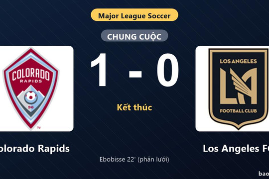 Colorado Rapids 1-0 Los Angeles FC: Colorado Rapids giành chiến thắng