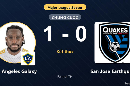 Los Angeles Galaxy 1-0 San Jose Earthquakes: Los Angeles Galaxy giành chiến thắng