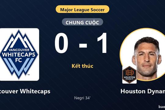Vancouver Whitecaps 0-1 Houston Dynamo: Houston Dynamo giành chiến thắng