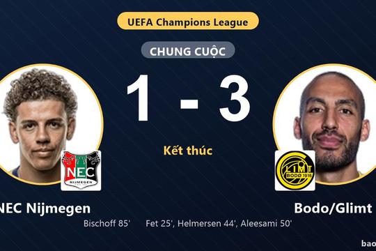 NEC Nijmegen 1-3 Bodo/Glimt: Bodo/Glimt giành chiến thắng