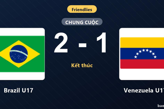 Brazil U17 2-1 Venezuela U17: Brazil U17 giành chiến thắng