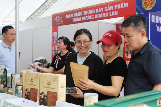 Hơn 300 gian hàng đã "lên kệ" hội chợ sản phẩm công nghiệp nông thôn miền Trung - Tây Nguyên