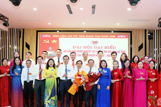 Ông Nguyễn Văn Sơn tái cử chức Chủ tịch Hội Bảo trợ Người khuyết tật và Trẻ mồ côi Hà Tĩnh