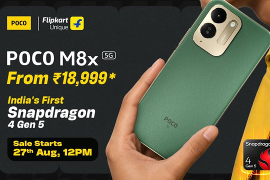 POCO M8x 5G ra mắt: Pin 7,900mAh, chip Snapdragon 4 Gen 5 tiên phong, giá từ 5.72 triệu đồng