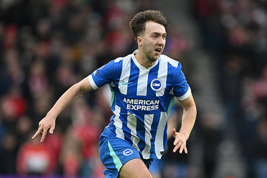 Manchester United quyết đấu Arsenal chiêu mộ tiền vệ đa năng Jack Hinshelwood của Brighton