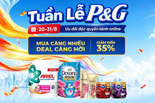Cách săn trọn bộ sản phẩm P&G giảm giá đến 35% độc quyền online tại Bách hóa XANH tiện lợi