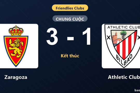 Zaragoza 3-1 Athletic Club: Zaragoza giành chiến thắng