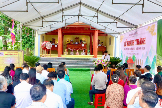 Khánh thành đền Đức Thánh Cả ở xã Thượng Đức
