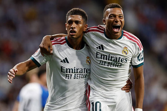 Jude Bellingham tỏa sáng rực rỡ giúp Real Madrid thắng nghẹt thở Espanyol 2-1 tại La Liga