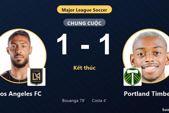 Los Angeles FC 1-1 Portland Timbers: Hai đội chia điểm