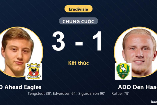 GO Ahead Eagles 3-1 ADO Den Haag: GO Ahead Eagles giành chiến thắng