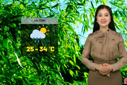 Dự báo thời tiết Hà Tĩnh ngày 25/8: Mưa rào vài nơi