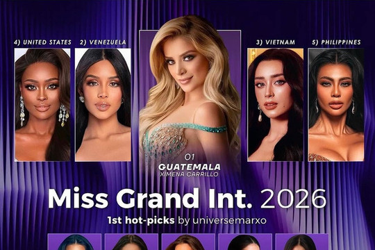 Người đẹp Emoura Phạm được chuyên trang quốc tế dự đoán đoạt Á hậu 2 Miss Grand 2026