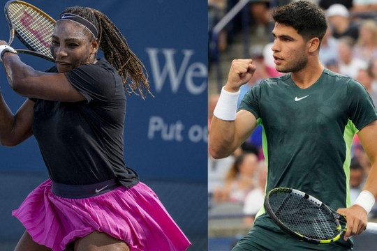 Carlos Alcaraz và Serena Williams gặp cặp chuyên gia đánh đôi ngay vòng 1 US Open 2026