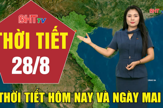 Dự báo thời tiết Hà Tĩnh đêm 27/8 ngày 28/8/2026