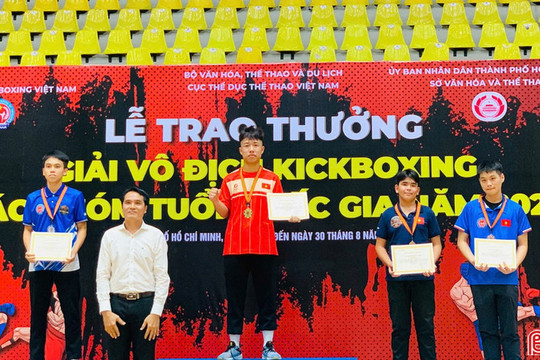Hà Tĩnh giành 5 huy chương tại Giải Vô địch Kickboxing các nhóm tuổi quốc gia