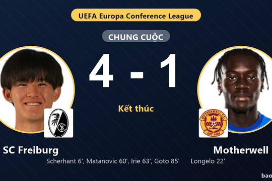 SC Freiburg 4-1 Motherwell: SC Freiburg giành chiến thắng