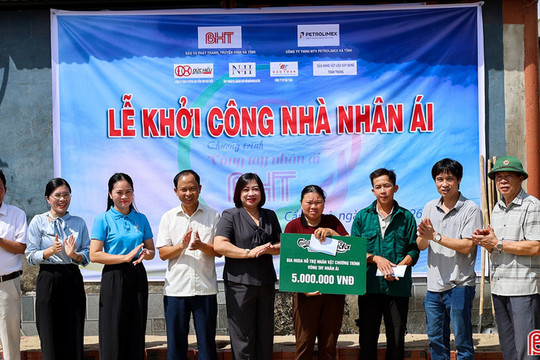 Chương trình Vòng tay nhân ái BHT khởi công ngôi nhà nhân ái thứ 50