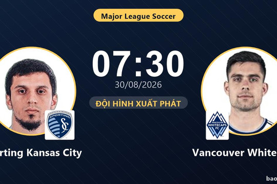 Trực tiếp Sporting Kansas City vs Vancouver Whitecaps: Vancouver Whitecaps ép sân, chưa có bàn thắng