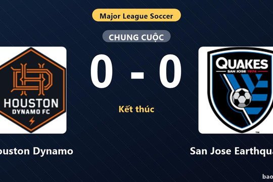 Houston Dynamo 0-0 San Jose Earthquakes: Hai đội chia điểm