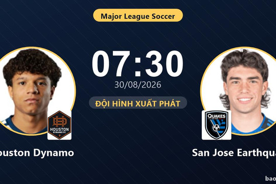 Trực tiếp Houston Dynamo vs San Jose Earthquakes: San Jose Earthquakes ép sân, chưa có bàn thắng