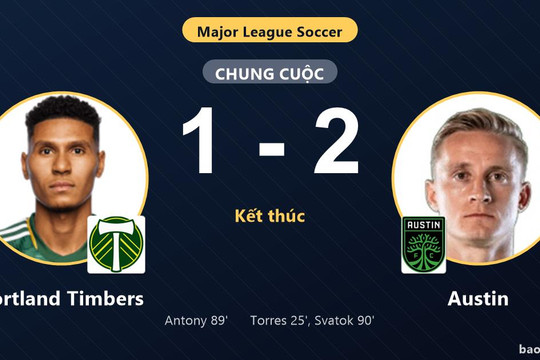 Portland Timbers 1-2 Austin: Austin giành chiến thắng