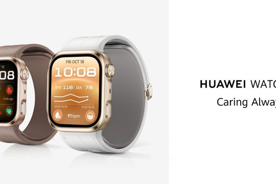 Huawei Watch D3 cải tiến thiết kế mỏng nhẹ đi kèm công nghệ đo huyết áp chuẩn y tế cao cấp