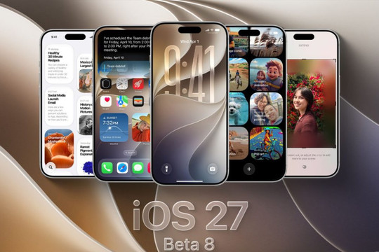 Apple phát hành bản iOS 27 beta 8: Tập trung vá lỗi và tối ưu hiệu năng trước ngày ra mắt