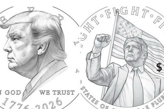 Đồng xu 1 USD có hình Tổng thống Donald Trump được đưa vào lưu thông