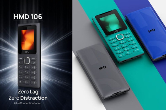 HMD 106 2G chính thức ra mắt: Màn hình 1.8 inch, pin 1000mAh cho nhu cầu nghe gọi cơ bản