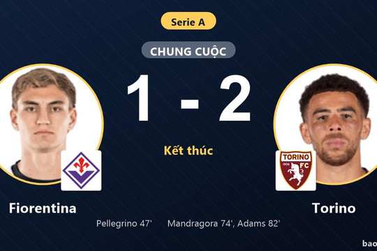 Fiorentina 1-2 Torino: Torino giành chiến thắng