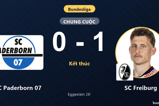 SC Paderborn 07 0-1 SC Freiburg: SC Freiburg giành chiến thắng