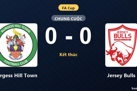Burgess Hill Town 0-0 Jersey Bulls: Hai đội chia điểm