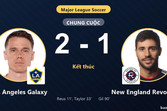 Los Angeles Galaxy 2-1 New England Revolution: Los Angeles Galaxy giành chiến thắng