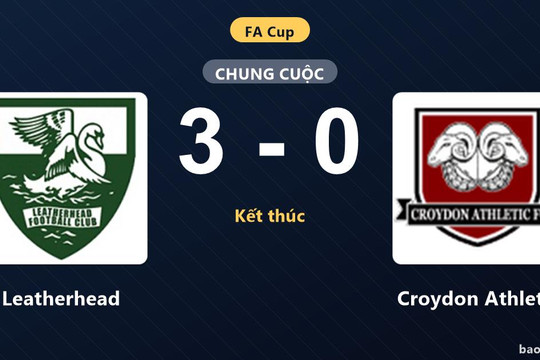 Leatherhead 3-0 Croydon Athletic: Leatherhead giành chiến thắng