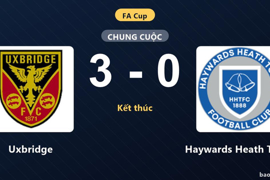 Uxbridge 3-0 Haywards Heath Town: Uxbridge giành chiến thắng
