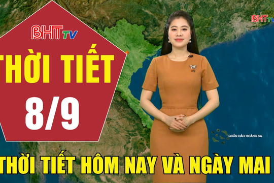 Dự báo thời tiết Hà Tĩnh đêm 7/9 ngày 8/9/2026