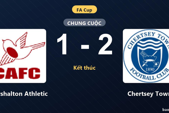 Carshalton Athletic 1-2 Chertsey Town: Chertsey Town giành chiến thắng