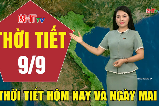 Dự báo thời tiết Hà Tĩnh đêm 8/9 ngày 9/9/2026