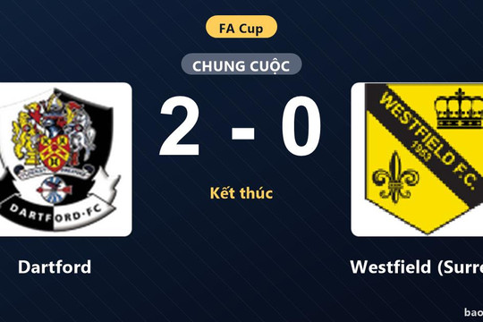 Dartford 2-0 Westfield (Surrey): Dartford giành chiến thắng