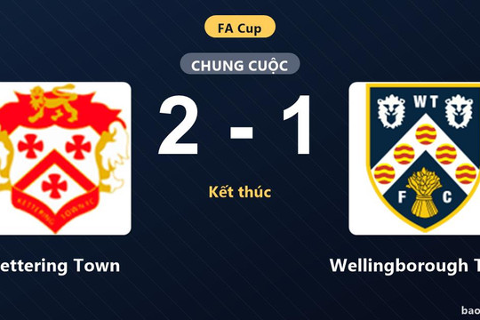 Kettering Town 2-1 Wellingborough Town: Kettering Town giành chiến thắng