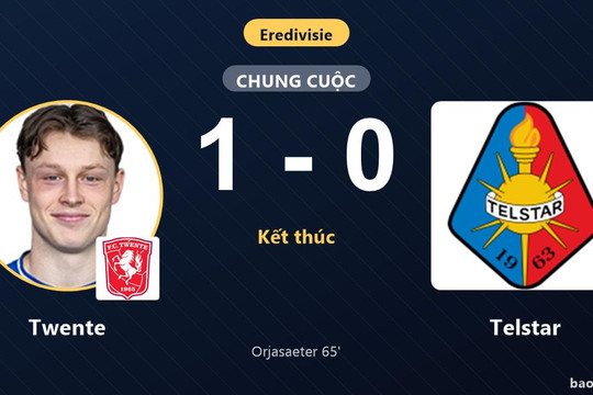 Twente 1-0 Telstar: Twente giành chiến thắng