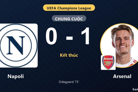 Napoli 0-1 Arsenal: Arsenal giành chiến thắng