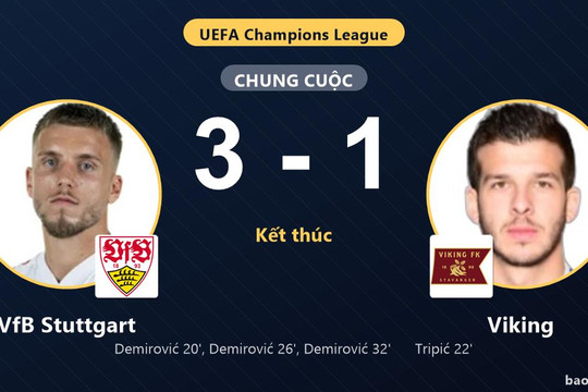 VfB Stuttgart 3-1 Viking: VfB Stuttgart giành chiến thắng