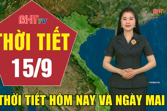 Dự báo thời tiết Hà Tĩnh đêm 14/9 ngày 15/9/2026