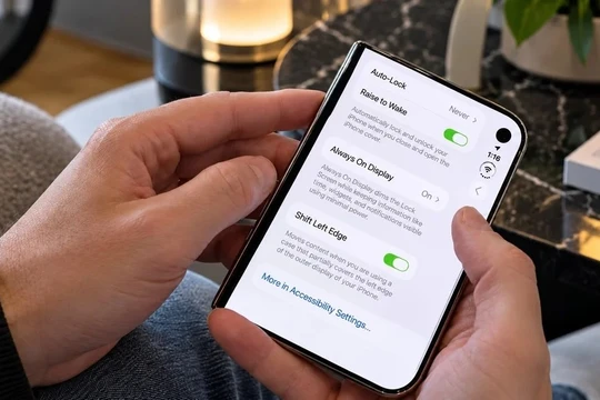 Giải mã tùy chọn Shift Left Edge trên iPhone Duo: Tự tạo viền ảo tránh ốp lưng che màn hình