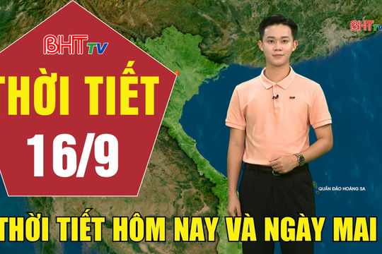 Dự báo thời tiết Hà Tĩnh đêm 15/9 ngày 16/9/2026